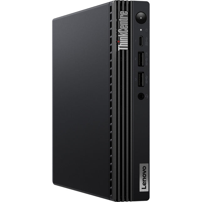 Main Image for Lenovo ThinkCentre M70q Gen 3 11T3000PUS Desktop Computer - Intel Core i3 12th Gen i3-12100T - 8 GB - 128 GB PCI Express NVMe 3.0 SSD - Tiny - Black