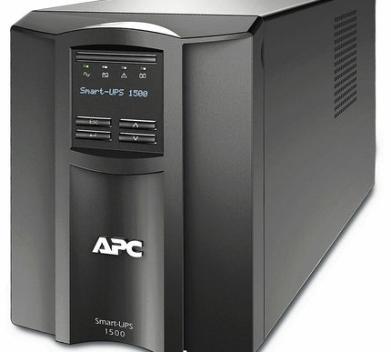 Main Image for APC Smart-UPS, Line Interactive, 1500VA, Tower, 120V, 8x NEMA 5-15R outlets, SmartConnect Port+SmartSlot, Audible alarm disabled, AVR, LCD