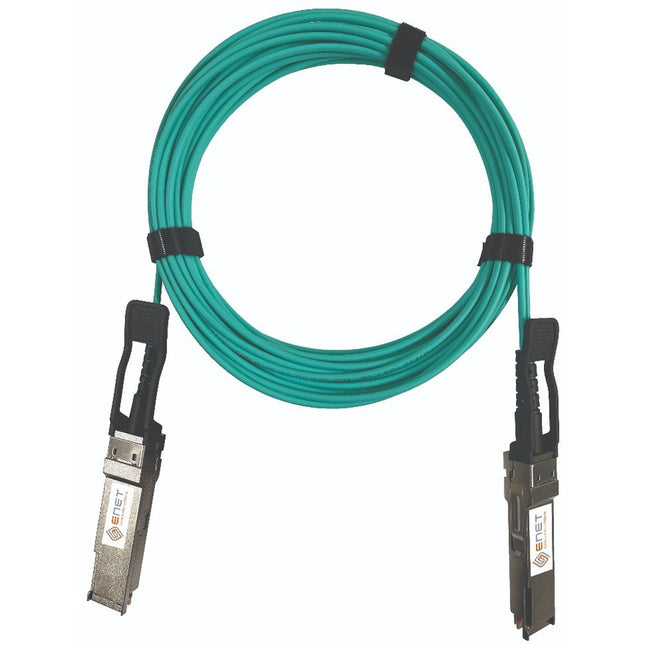 Main Image for ENET TAA Compliant 200GBASE-AOC QSFP56 to QSFP56 InfiniBand HDR Active Optical Cable 850nm 15m (49.21 ft) LSZH HP/Mellanox Compatible