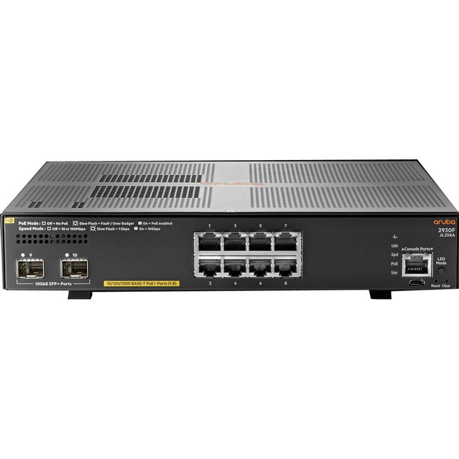 Main Image for HPE 2930F 8G PoE+ 2SFP+ Switch