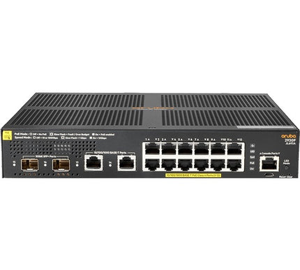 Main Image for HPE 2930F 12G PoE+ 2G/2SFP+ Switch