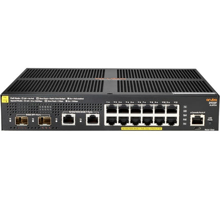 Main Image for HPE 2930F 12G PoE+ 2G/2SFP+ Switch