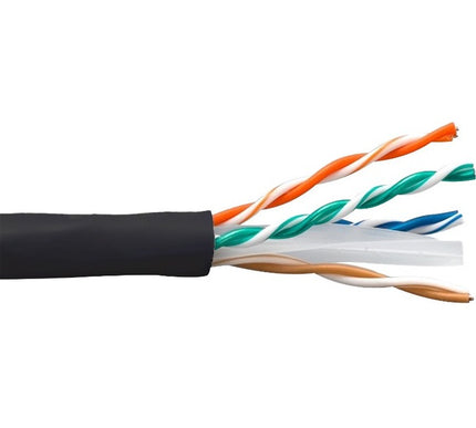 Main Image for ENET Cat5e Stranded 24AWG 4Pair, 350 MHz Copper Cable UTP CMR Jacket 1000ft, Black