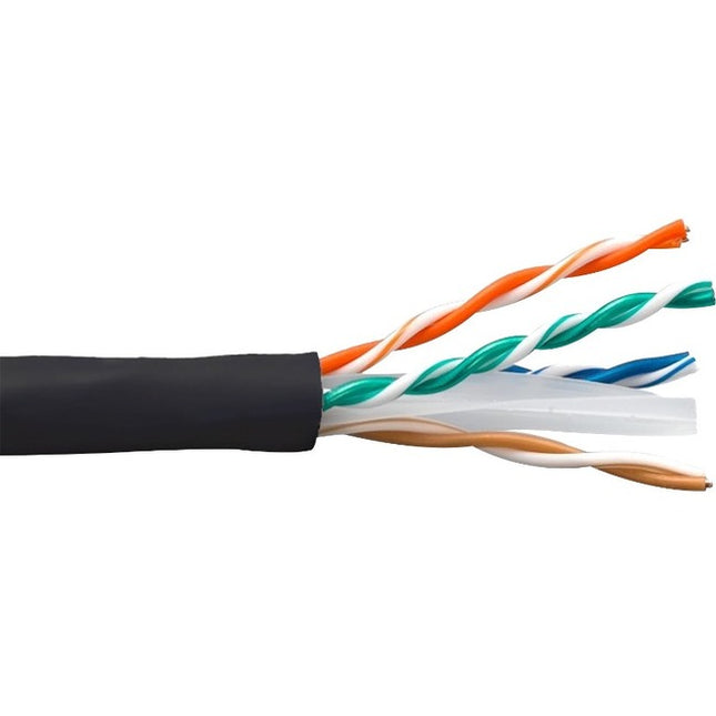 Main Image for ENET Cat5e Stranded 24AWG 4Pair, 350 MHz Copper Cable UTP CMR Jacket 1000ft, Black