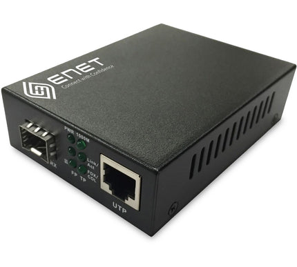 Main Image for ENET TAA Compliant 10/100M Fiber Media Converter with (1) RJ45 port and (1) 100M LC MMF 2km North America Power Adapter