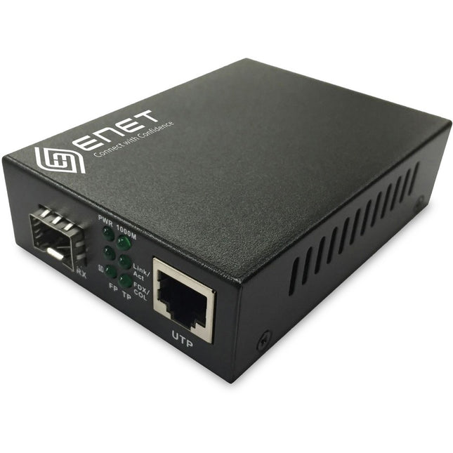 Main Image for ENET TAA Compliant 10/100M Fiber Media Converter with (1) RJ45 port and (1) 100M LC MMF 2km North America Power Adapter