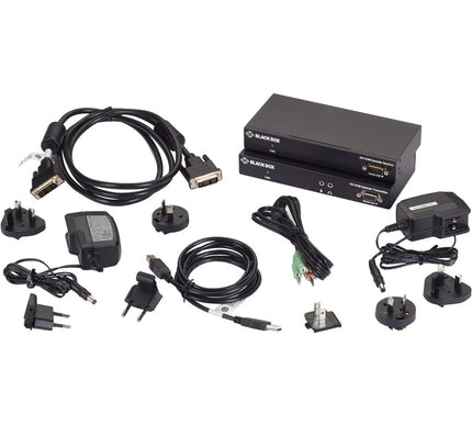 Main Image for Black Box KVX Series KVM Extender Kit over CATx - DVI-D, USB 2.0, Serial, Audio, Local Video