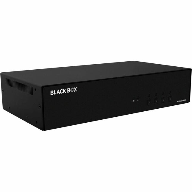 Main Image for Black Box KVM Switch, NIAP 4.0 Certified - 4-Port, Dual-Monitor, DisplayPort with MST, HDMI Out, CAC