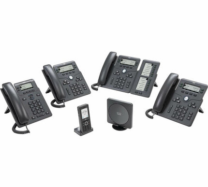 Main Image for Cisco 6861 IP Phone - Refurbished - Corded - Corded/Cordless - Wi-Fi - Wall Mountable - Charcoal
