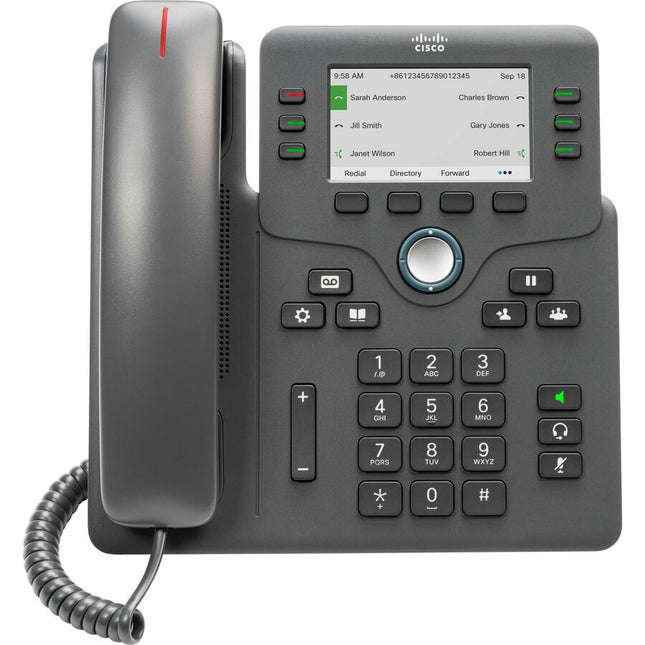 Main Image for Cisco 6871 IP Phone - Refurbished - Corded - Corded/Cordless - Wi-Fi - Wall Mountable - Charcoal