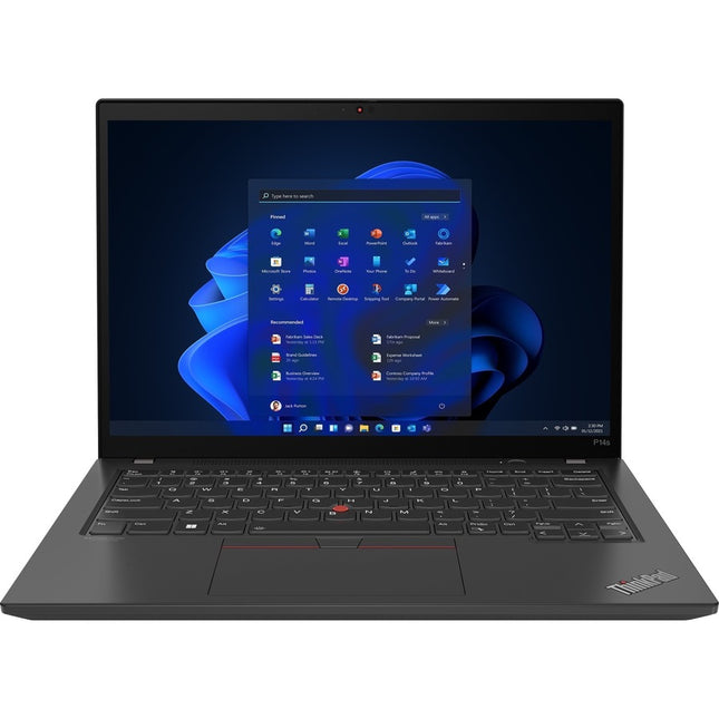 Main Image for Lenovo ThinkPad P14s Gen 3 21J5000TUS 14" Mobile Workstation - WUXGA - AMD Ryzen 5 PRO 6650U - 16 GB - 256 GB SSD - English Keyboard - Black