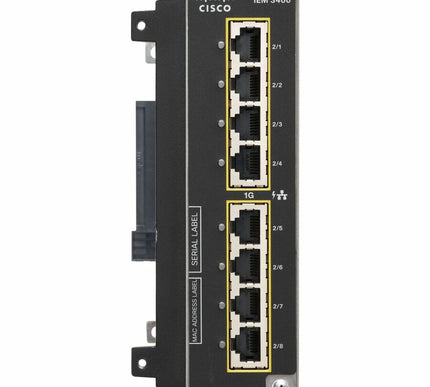 Main Image for Cisco Catalyst IE3400 with 8 GE SFP Ports, Expansion Module