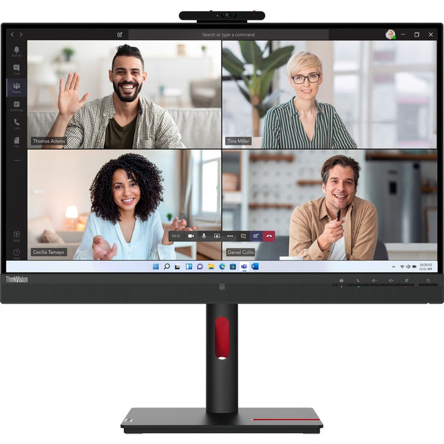 Main Image for Lenovo ThinkVision T27hv-30 27" Class Webcam WQHD LED Monitor - 16:9 - Raven Black