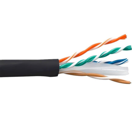 Main Image for ENET CAT6 28AWG 4 Pair Stranded Cable CM Rated 1000FT, Black
