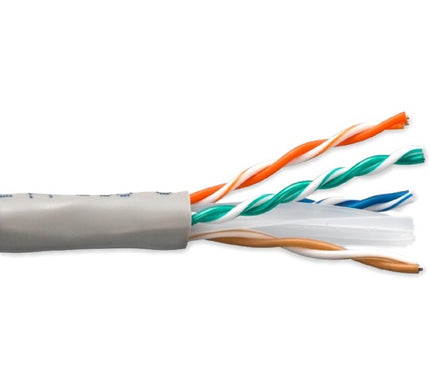 Main Image for ENET Cat6 Stranded 23AWG 4Pair, 550 MHz Copper Cable UTP CMR Jacket 1000ft, Gray
