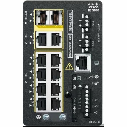Main Image for Cisco Catalyst IE3100 w/8 Ports GE Copper and 2 GE Combo uplinks, NE