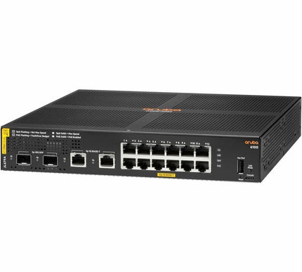 Main Image for HPE CX 6100 Ethernet Switch 6100 12G Class4 PoE 2G/2SFP+ 139W Switch