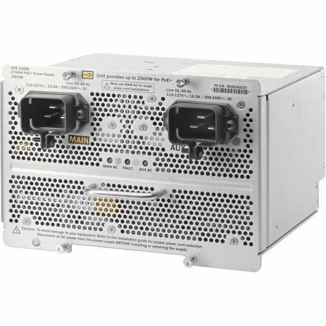 Main Image for HPE 5400R 2750W PoE+ zl2 Power Supply