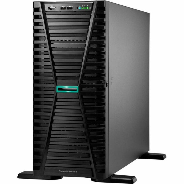 Main Image for HPE ProLiant ML110 G11 4.5U Tower Server - 1 Xeon Bronze 3408U 1.80 GHz - 16 GB RAM - Serial ATA, Serial Attached SCSI (SAS) Controller