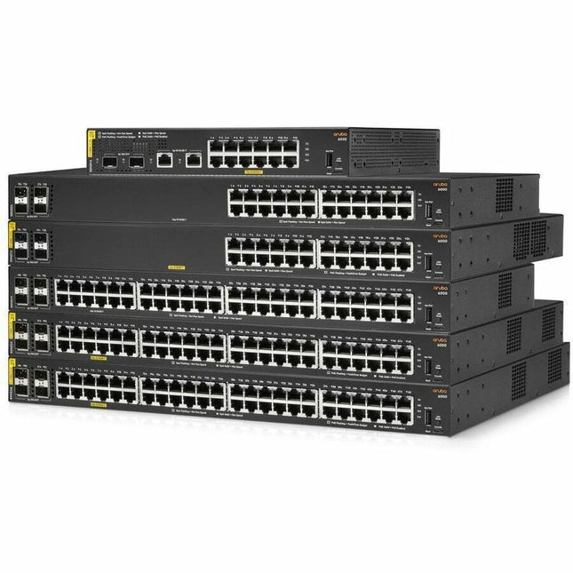 Main Image for HPE Aruba Networking CX 6000 12G Class4 PoE 2G/2SFP 139W Switch