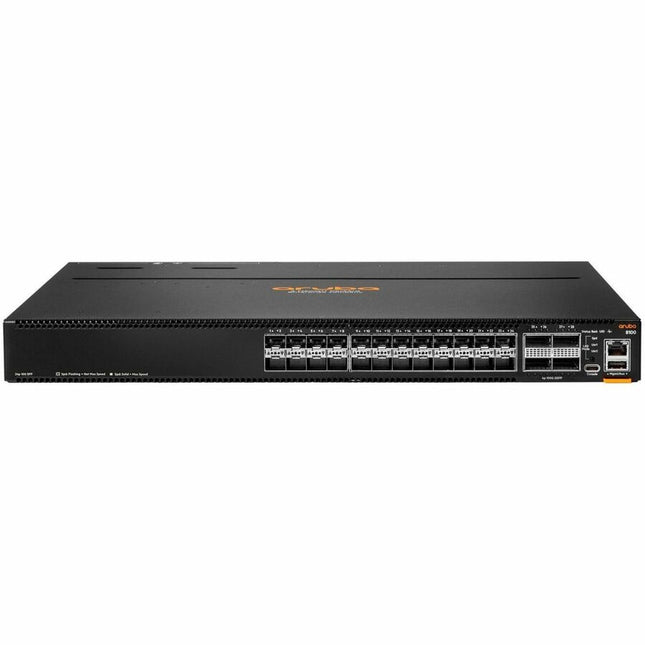 Main Image for Aruba CX 8100 24x10G SFP+ 4x40/100G QSFP28 BF Airflow 3Fan 2AC PSU Switch Bdl