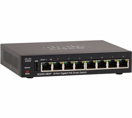 Main Image for Cisco SG250-08HP 8-Port Gigabit PoE Smart Switch