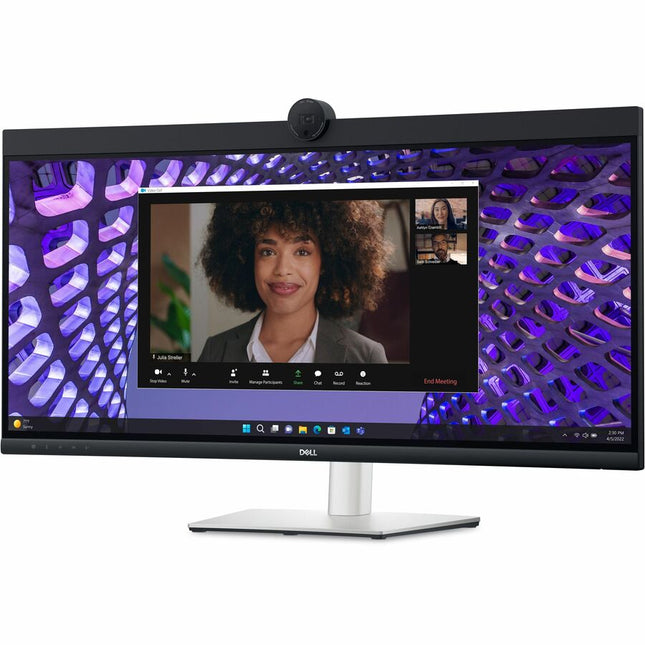 Main Image for Dell P3424WEB 34" Class Webcam UW-QHD Curved Screen LED Monitor - 21:9 - Black, Silver