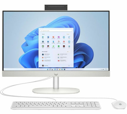 Main Image for HP 24-cr0000a 24-cr0036 All-in-One Computer - AMD Ryzen 5 7520U - 8 GB - 256 GB SSD - 23.8" Full HD Touchscreen - Desktop - Shell White - Refurbished