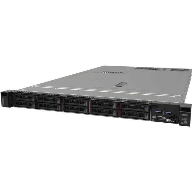 Main Image for Lenovo ThinkSystem SR635 7Y991005NA 1U Rack Server - 1 EPYC 7203P 2.80 GHz - 64 GB RAM - Serial ATA Controller