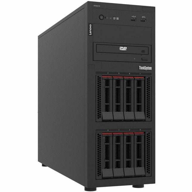 Main Image for Lenovo ThinkSystem ST250 V3 7DCEA02JNA Tower Server - 1 x Intel Xeon E-2434 3.40 GHz - 16 GB RAM - 12Gb/s SAS Controller