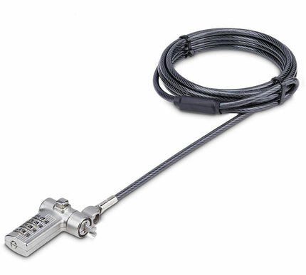 Main Image for StarTech 25-Pack Universal Laptop Lock 6.6ft, Serialized Combo Security Cable For Notebook, Compatible w/Noble Wedge&reg;/Nano/K-Slot, TAA