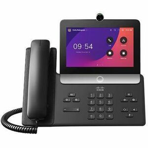 Main Image for Webex 8875 IP Phone - Refurbished - Corded - Corded - Wi-Fi, Bluetooth - Desktop - Carbon Black