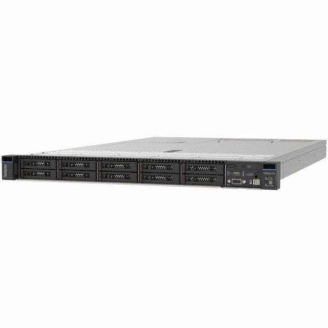 Main Image for Lenovo ThinkSystem SR630 V3 7D731000NA 1U Rack Server - 1 x Intel Xeon Silver 4410T 2.7 GHz - 64 GB RAM - 5.76 TB SSD - (3 x 1.92TB) SSD Configuration - 12Gb/s SAS Controller - Pre-Configured