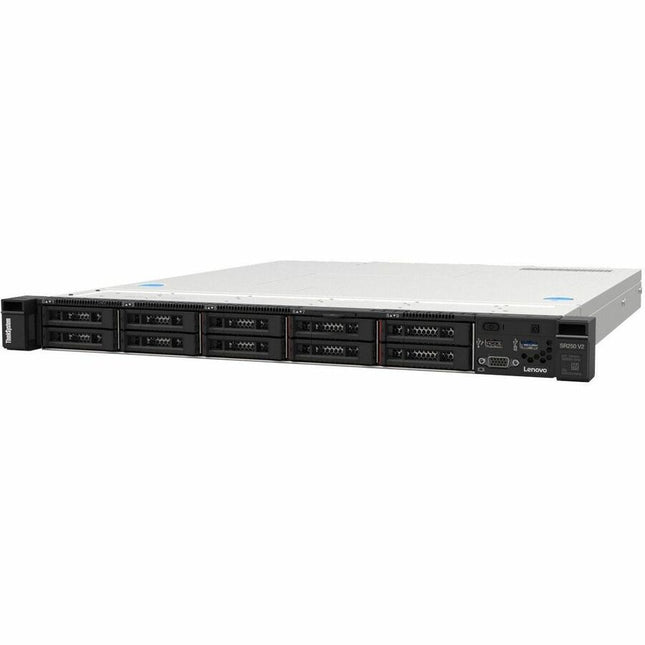 Main Image for Lenovo ThinkSystem SR250 V3 7DCL1000NA 1U Rack Server - 1 x Intel Xeon E-2478 2.8 GHz - 32 GB RAM - 3.84 TB SSD - (3 x 960GB, 2 x 480GB) SSD Configuration - Serial ATA Controller - Pre-Configured