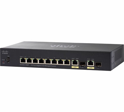 Main Image for Cisco SG350-10MP 10-Port Gigabit PoE Managed Switch