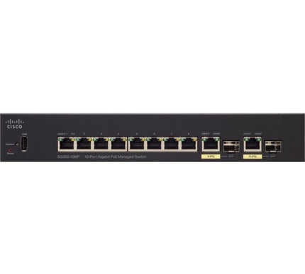 Main Image for Cisco SG350-10 10-port Gigabit Managed Switch
