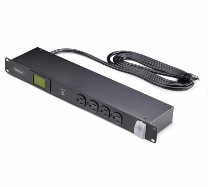 Main Image for StarTech 16-Outlet Horizontal Rack Mount Metered PDU, 1U Server Power Strip w/Surge Protector, 125V/15A, 8ft (2.4m) Power Cord, TAA