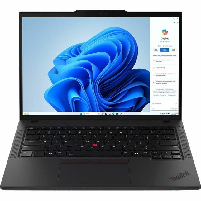 Main Image for Lenovo ThinkPad T14 Gen 5 21MLS19000 14" Notebook - WUXGA - Intel Core Ultra 7 1st Gen 155U - 16 GB - 512 GB SSD - English (US) Keyboard - Black