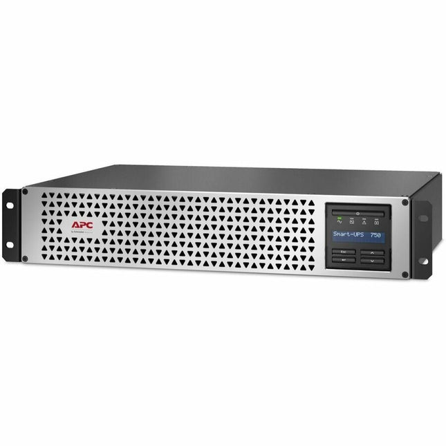 Main Image for APC Smart-UPS, Line Interactive, 750VA, Lithium-ion, Rackmount 2U, 120V, 6x NEMA 5-15R outlets, SmartConnect Port+SmartSlot,Short Depth,AVR,LCD,TAA