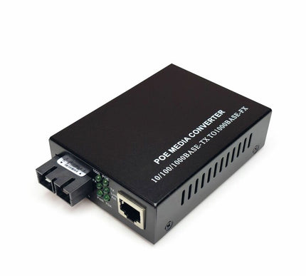 Main Image for Black Box Gigabit Ethernet (1000-Mbps) PoE+ Media Converter - 10/100/1000-Mbps Copper to 1000-Mbps Fiber