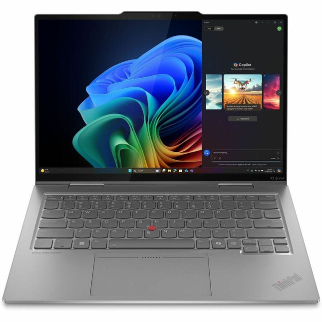 Main Image for Lenovo Thinkpad X1 Gen 10 21NU003KUS 14" Touchscreen Convertible Copilot+ PC 2 in 1 Notebook - WUXGA - 60 Hz - Intel Core Ultra 7 268V - vPro Technology - 32 GB - 1 TB SSD - English (US) Keyboard - Gray