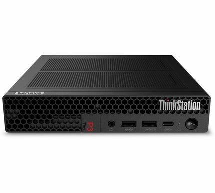 Main Image for Lenovo ThinkStation P3 30H000AMUS Workstation - 1 x Intel Core i7 14th Gen i7-14700 - vPro Technology - 16 GB - 512 GB SSD - Tiny - Black