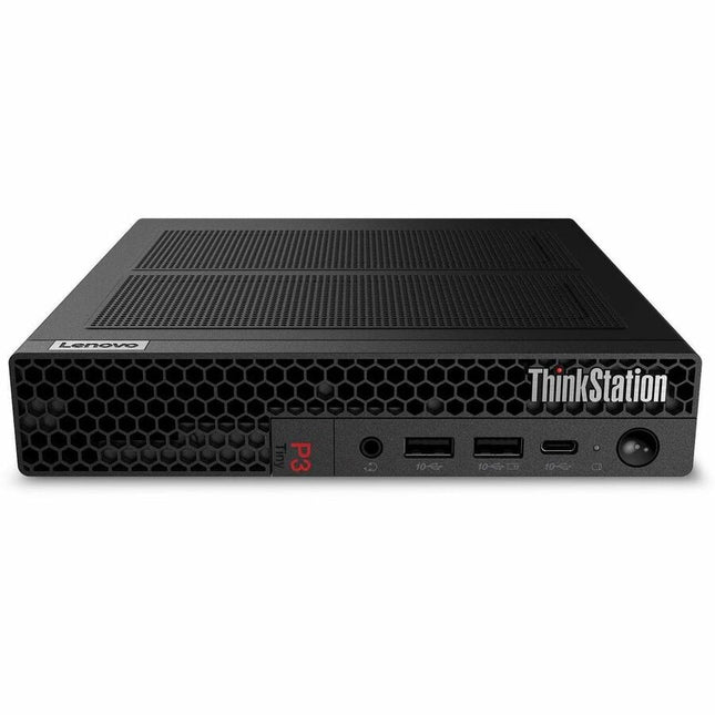 Main Image for Lenovo ThinkStation P3 30H000AMUS Workstation - 1 x Intel Core i7 14th Gen i7-14700 - vPro Technology - 16 GB - 512 GB SSD - Tiny - Black