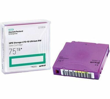 Main Image for HPE Storage LTO-10 Ultrium 75TB RW Custom Labeled 20 Data Cartridges with Cases