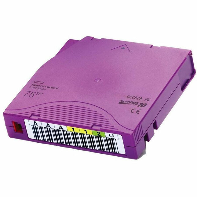 Main Image for HPE Storage LTO-10 Ultrium 75TB RW Custom Labeled Library Pack 20 Data Cartridges without Cases