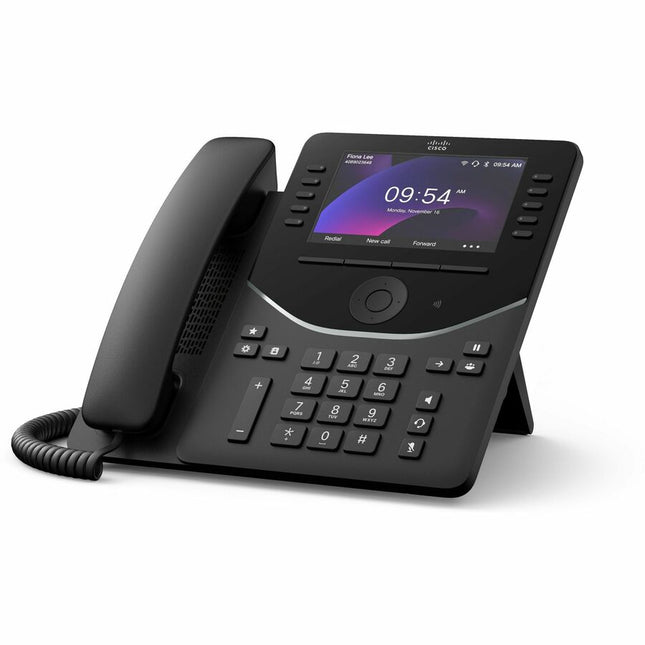 Main Image for Cisco 9861 IP Phone - Refurbished - Corded - Corded/Cordless - Bluetooth, Wi-Fi - Desktop, Wall Mountable - Carbon Black