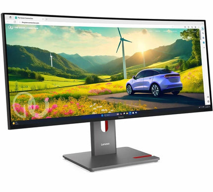 Main Image for Lenovo ThinkVision P34WD-40 34" Class UWQHD Curved Screen LED Monitor - 21:9 - Eclipse Black