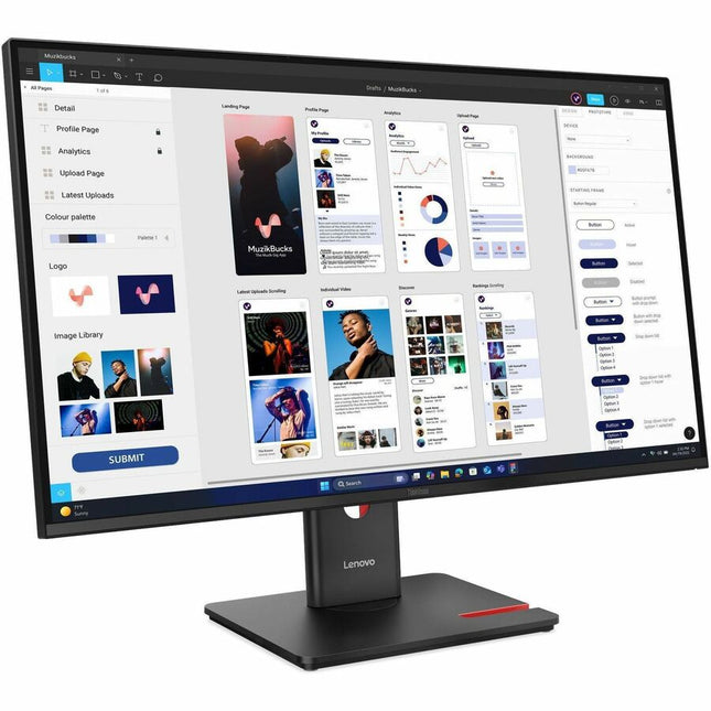 Main Image for Lenovo ThinkVision T32UD-40 32" Class 4K UHD LED Monitor - 16:9 - Eclipse Black