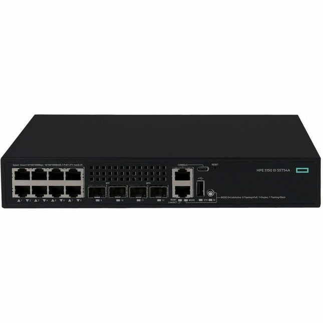 Main Image for HPE Comware Switch 8p 10M/100M/1G PoE+ 2p SFP 1G 2p SFP+ 1G/10G 5150EI