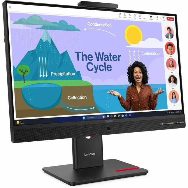 Main Image for Lenovo ThinkVision T24D-4v 24" Class Webcam Full HD LED Monitor - 16:9 - Eclipse Black